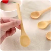 R112 Creative Long Handle Wooden Spoon Coffee Tea Honey Mixing Wood Spoons