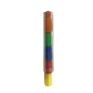 Rainbow Plastic Multicolor Stacking Crayons For Children Drawing