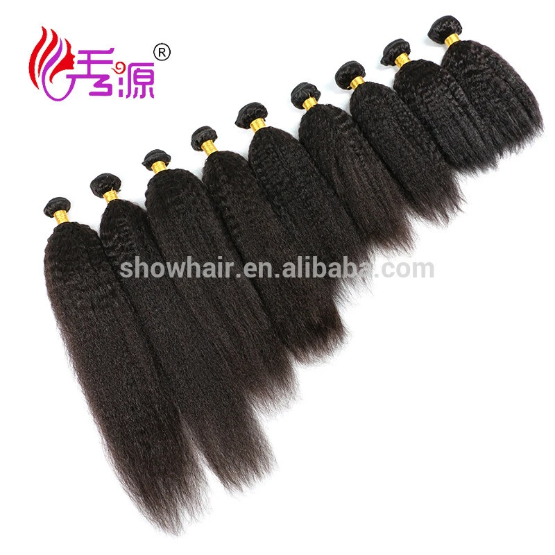 Raw Unprocessed Virgin Peruvian Hair Weave Bundles afro Yaki Hair Kinky Straight Human Hair