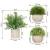 Import Realistic Fakes Plants Rosemary Plant Mini Potted Artificial Plants in Gray Pot for Bathroom Home House Decor(Set of 4) from China