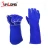 Import Red and blue industry cattle leather long welding gloves from China