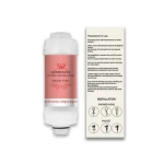 Refreshing Shower Head Filter  Vitamin C Shower Rust Chlorine Removal Water Purifying Skin & Hair Care Peach Scent