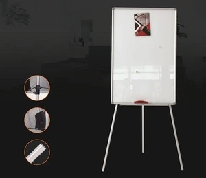 Removable Structure Adjustable Height Drawing Board Tripod Magnetic Glass Bulletin Whiteboard