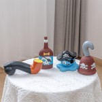Rena Pet Pirate Shape Colorful Can Be Customized PVC Emulational Dog Vinyl Toy