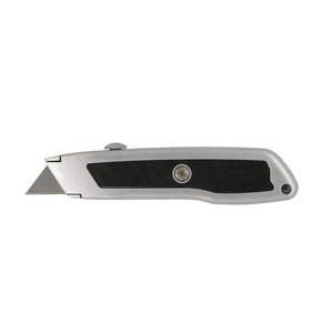 Retractable Utility Knife Box Cutter with Quick-change Blade Mechanism Blade Storage Compartment Hidden in Zinc Alloy Handle