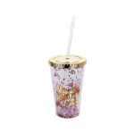 Reusable Coffee Cup 16oz Plastic Double Wall Tumbler Cup
