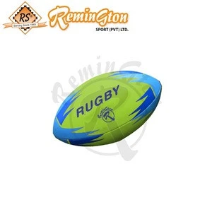 Rg-12 Country Pakistan Rugby Ball 4 Panel Machine Stitched Super Grip Team Rugby Ball
