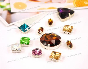 Rhinestone silver foiling crystal beads loose diamond fine jewelry