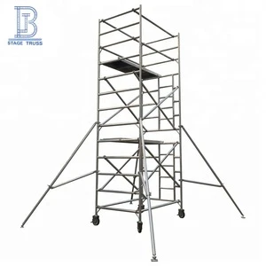 Ring lock aluminum scaffold tower tubular scaffolding system for sale