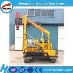 Road safety barrier Crawler pile driver /hydraulic press machine