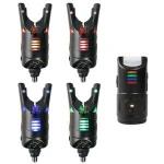 RTS New design FA217 4+1night fishing LED highlight carp  wireless fishing bite alarm set