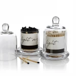 Safety Matches with  Glass Apothecary Jar  Match Sticks  in Glass Jar
