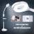 Import salon lamp 68W beauty lash makeup ring light with stand, USB charging 8X led magnifying lamp from China