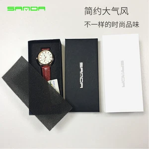 Sanda Brand Watch Box Collecting Storage Display Metal Leather Box Gift Packing Watch Box Case