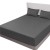 Import Satin weave plain cotton polyester blending bed linen flat and fitted sheets with elastic from China