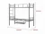 Import Screw-free Student Dormitory Metal Double Bunk bed with Shoe Rack from China