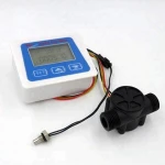 SEA 15mm 1/2" S201 Garden Home Plastic Water Meter LCD-S Total Water Liquid Measuring Temperature Instrument