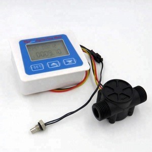 SEA 15mm 1/2&quot; S201 Garden Home Plastic Water Meter LCD-S Total Water Liquid Measuring Temperature Instrument