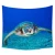 Import sea turtle under sea pattern 150cm*130cm Peach skin Large size tapestry Home wall hanging Leisure beach towel  Shawl from China