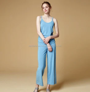 SEKANSKEEN korea Cami bra panties women N6WFL3001 Striped Lounge Wear Pants Ware Top blue pruple