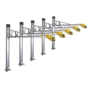 Semi-automatic lifting and sliding design bicycle rack