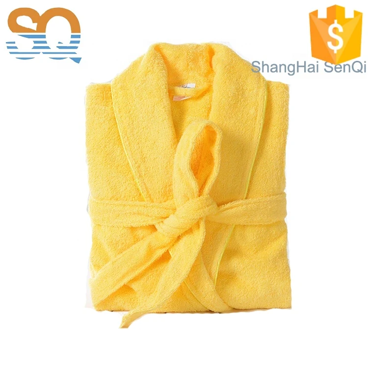 SENQI FACTORY Wholesale four seasons 100% turkish cotton terry more colour hotel bathrobe