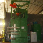 SHliangshi Factory Price  Automatic single/double  hook type shot blasting machine  hook shotblaser hanger abrator
