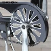 SIBON B0300114 24&quot; V brake suspension fork aluminium alloy rim &amp; stem black Chinese adult chopper bicycle