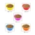Import silicone folding pet bowl collapsible travel dog bowl portable feeder pet dishes from China