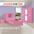 Import simple design girls pink bed pvc bedroom set wooden kids bedroom furniture set from China