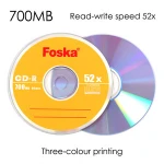 Single packing 700M Blank Three-Colour Printing CD Rom Disk