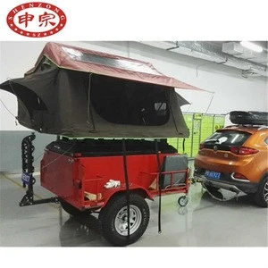 small car travel camper trailer