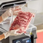 Smooth Barrier Vacuum Sealer Plastic Bags for Seafood Meat Storage Moisture Proof Food Packaging Three Side Seal Pouch