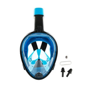 Snorkel Mask - Full Face Snorkeling and Diving Mask with Panoramic Viewing   Anti Fog &amp; Anti Leak Technology diving mask