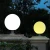 Import solar outdoor pillar lights/colour changing solar powered outdoor garden PE plastic led ball light lamp from China