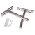 Import Solid steel floating shelf brackets rustproof blind shelf supports invisible shelf bracket with screws from China