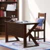 solid wood adjustable study desk and chair office furniture
