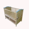 Solid Wood Automatic Electric Baby Swing Bed Crib