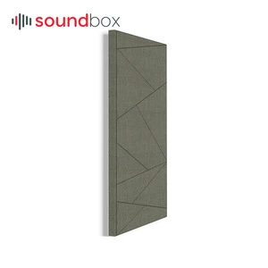 Sound absorbing panel with linen material double density composite acoustic cloth and environmentally friendly acoustic cotton