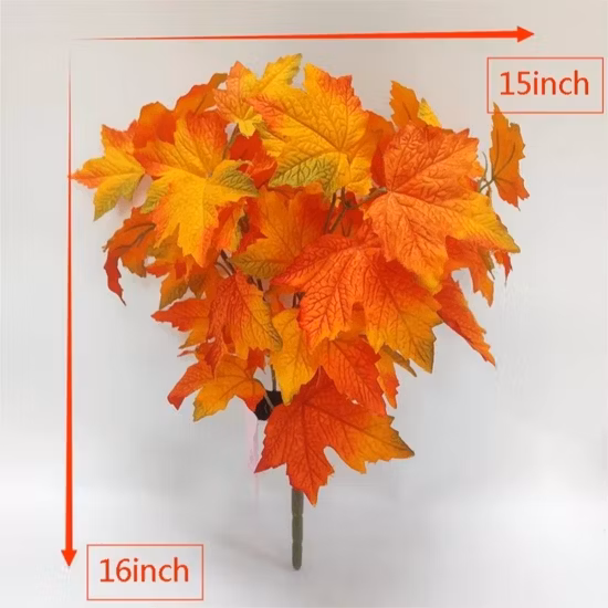 Wholesale Artificial Maple Leaves and Branches for Wedding Easter Party Centerpiece