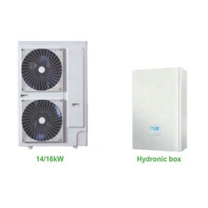 Split type air source heat pump with floor heating  for home and office use