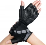 Sports Bicycle Cycling Biking Hiking Protect Gel Half Finger Fingerless Gloves