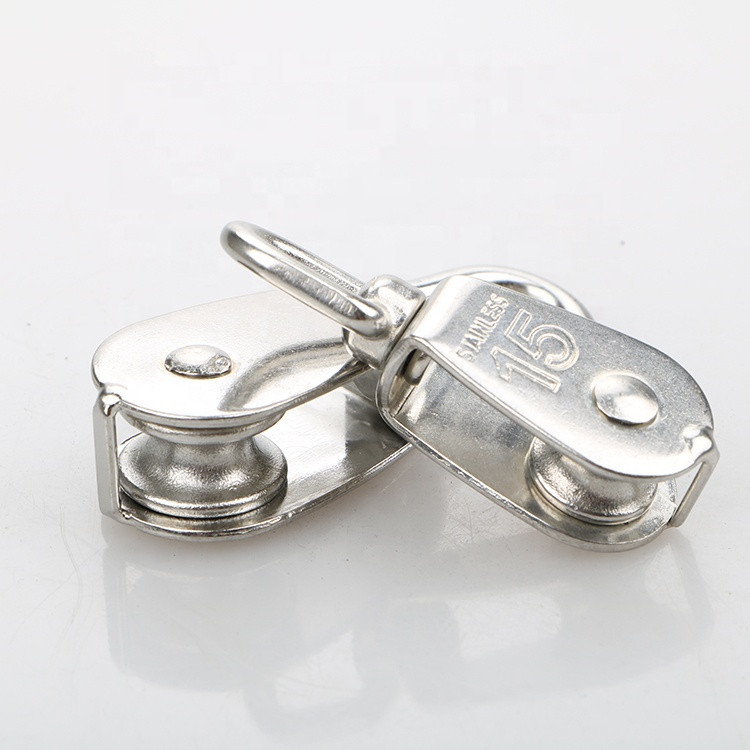 Buy Stainless Steel 304 316 Single Wheel Sheave Swivel Type Eye Wire