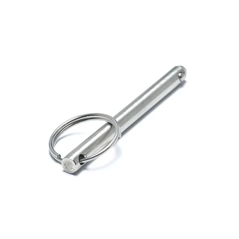 Stainless Steel 304 Cylindrical Rust Anti Quick Release Ball Lock Pin with Ring Detent Pins