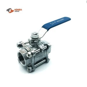 stainless steel 3pc three pices valve ball