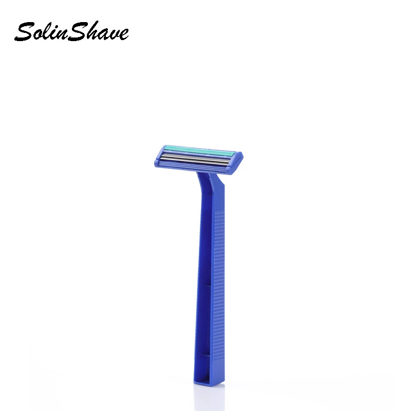 Stainless Steel And Twin Blade With Lubricant Strip Shaving Razor