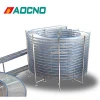Stainless Steel Bread Spiral Cooling Conveyor System Tower for Sale