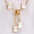 Import Stainless Steel Gold Plated Shell Bear Door Best friend Jewelry Set In PR Free Chain from China