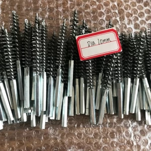 Stainless steel wire/brass nylon wire tube brush/pipe cleaning brush spiral brush China