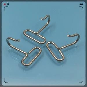 Stock size 38mm length * 30mm width stainless steel single wire j hook for wall hook